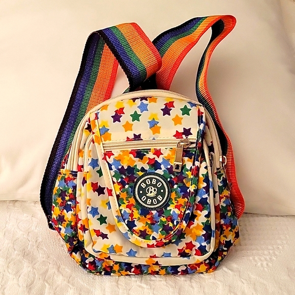 BOBO Other - BOBO-OBOB Child Backpack w/Rainbow colors-Stripes & Stars